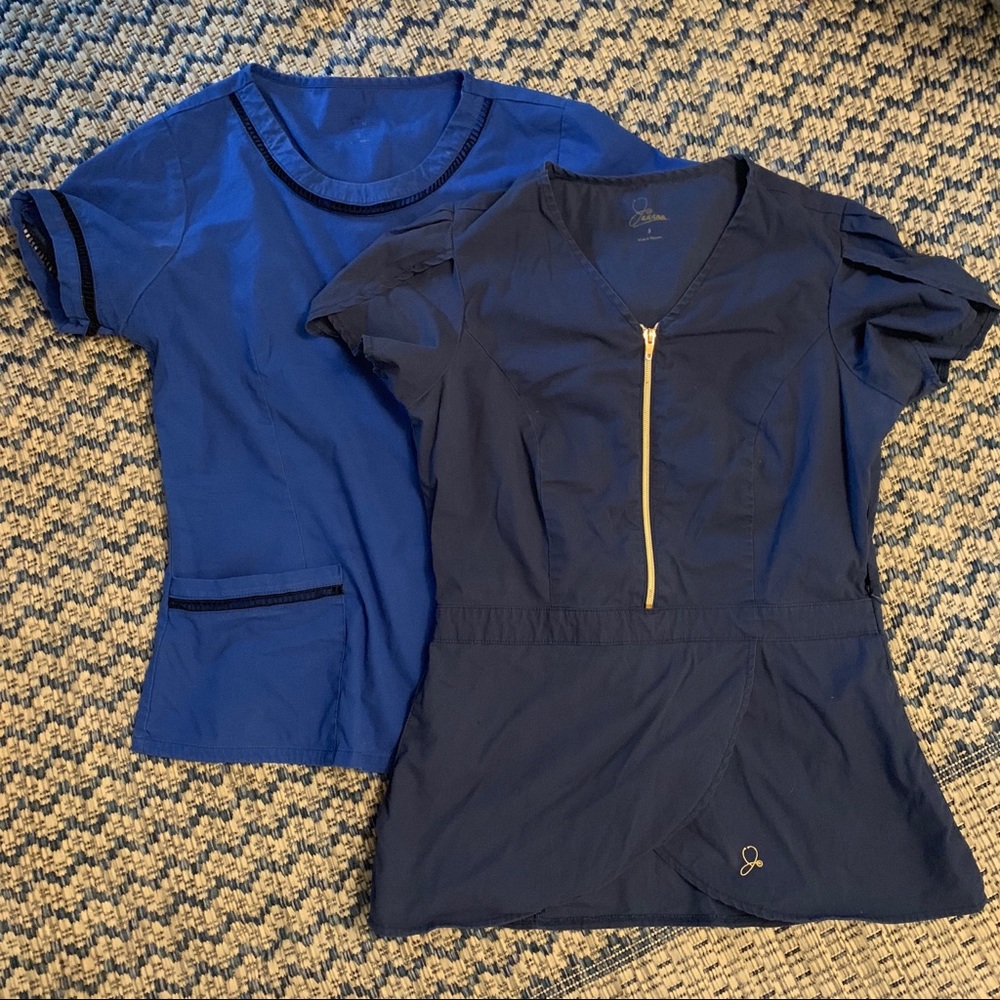 SCRUB TOPS — Royal/Navy Blue JAANUU (20per/30both)